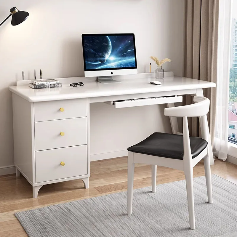 Bedroom Computer Desks Study Organizer Studies Student Drawer Reading Desk Gamer Office Wooden Mesa Gamer Pra Pc Furniture Home