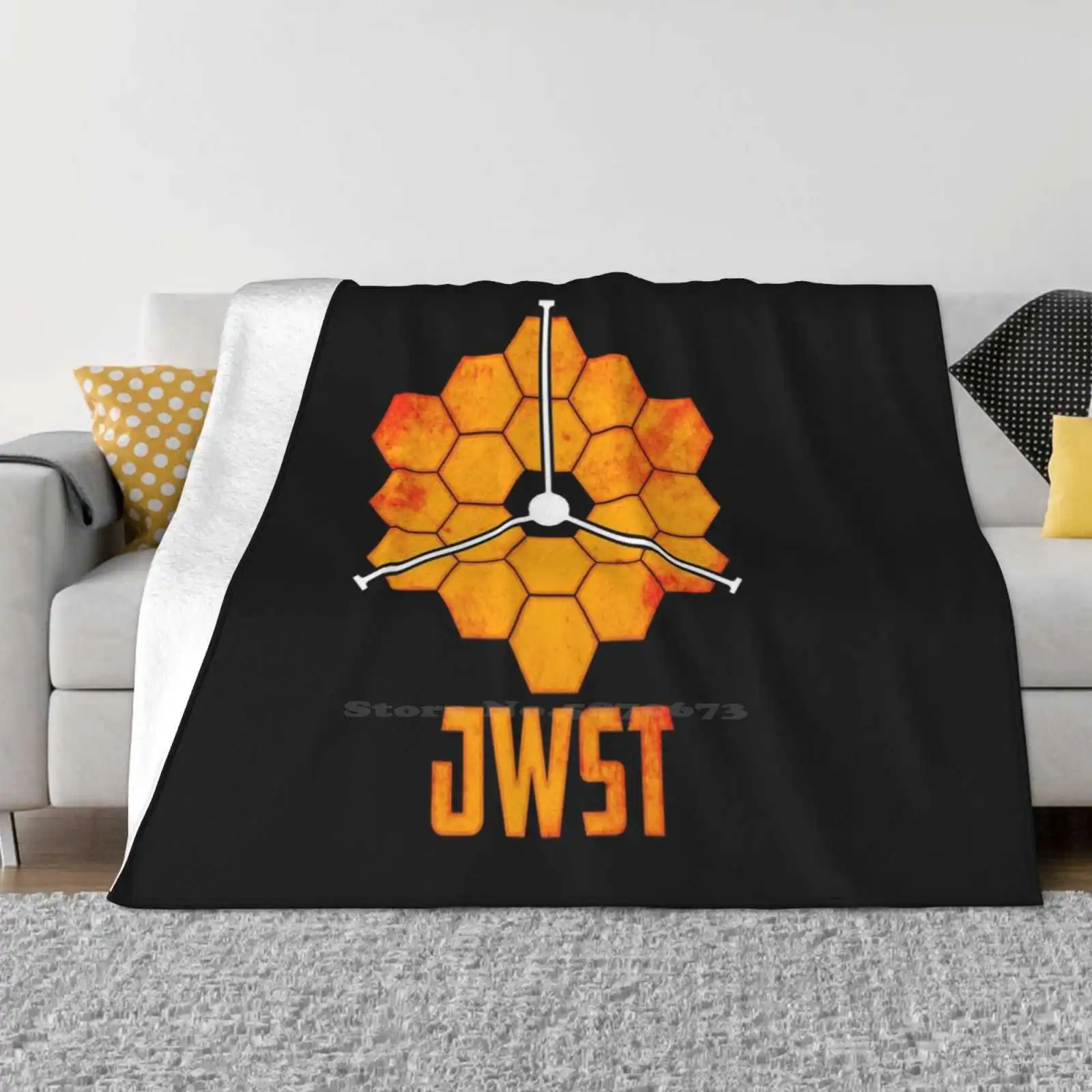 James Webb Space Telescope ( Jwst ) Blanket Soft Warm Travel Portable Blanket Exoplanet Astronomy Science Solar System