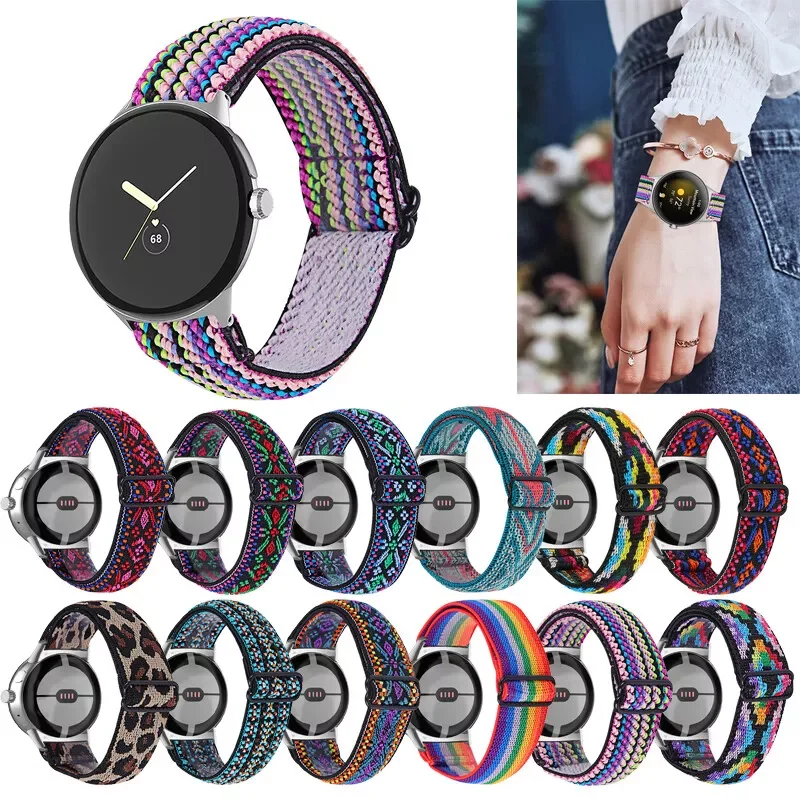 حزام نايلون لساعة جوجل بيكسل 2 1 حزام ساعة معصم قابل للتنفس لساعة جوجل بيكسل 3 41 مللي متر حزام سوار ساعة ذكية