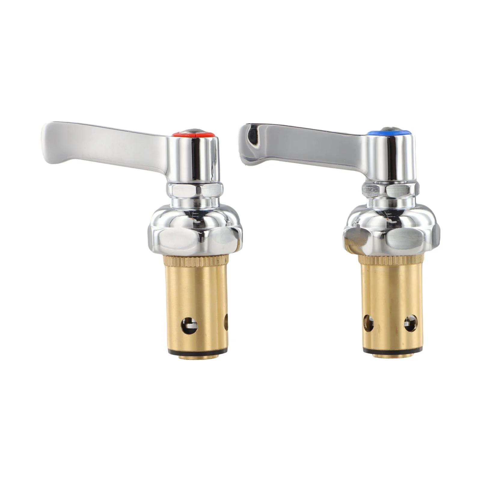 Assembly Handle Stem 3-1 8-Inch Cold Faucets Smooth Button Commercial Use Handle Heavy-duty Reliable Replacement