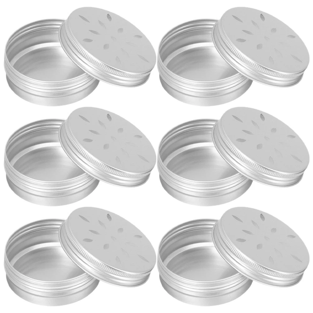 

6Pcs Dog Scent Training Holders Professional Odor Case for Agility Training 80ml Metal Tins with Lids Dog Agility Equipment