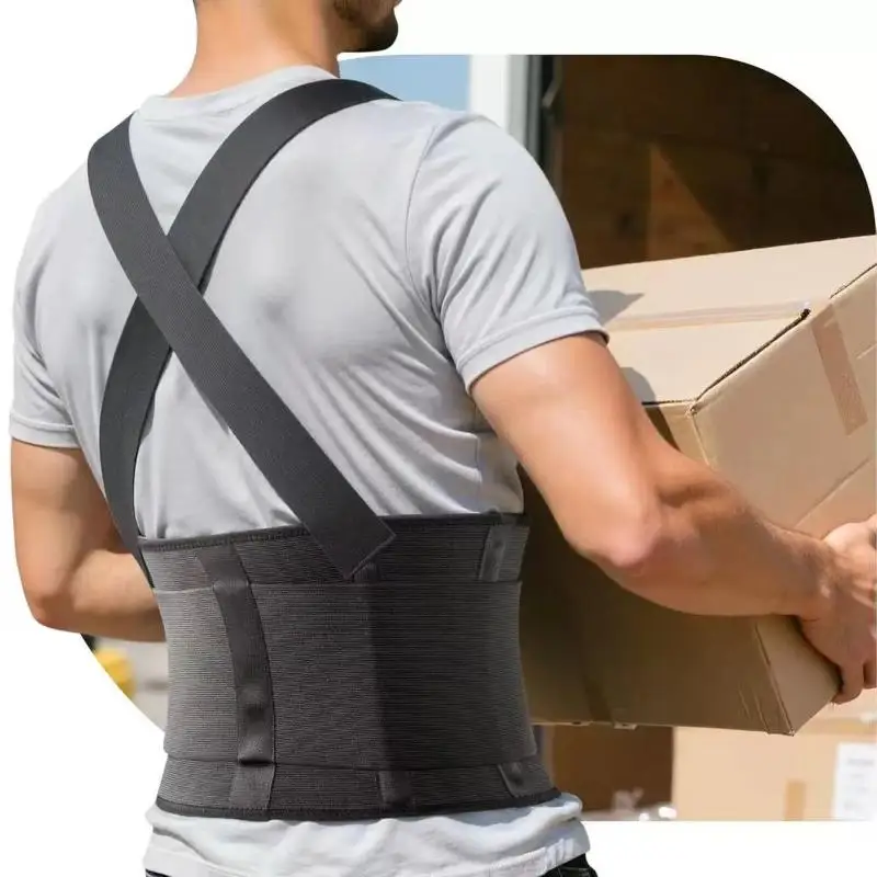 Back Support Belt Waist Strap Ergonomic Back Support Belt Thick Fabric Provides Back Support To Prevent Strain Correct Hunchback