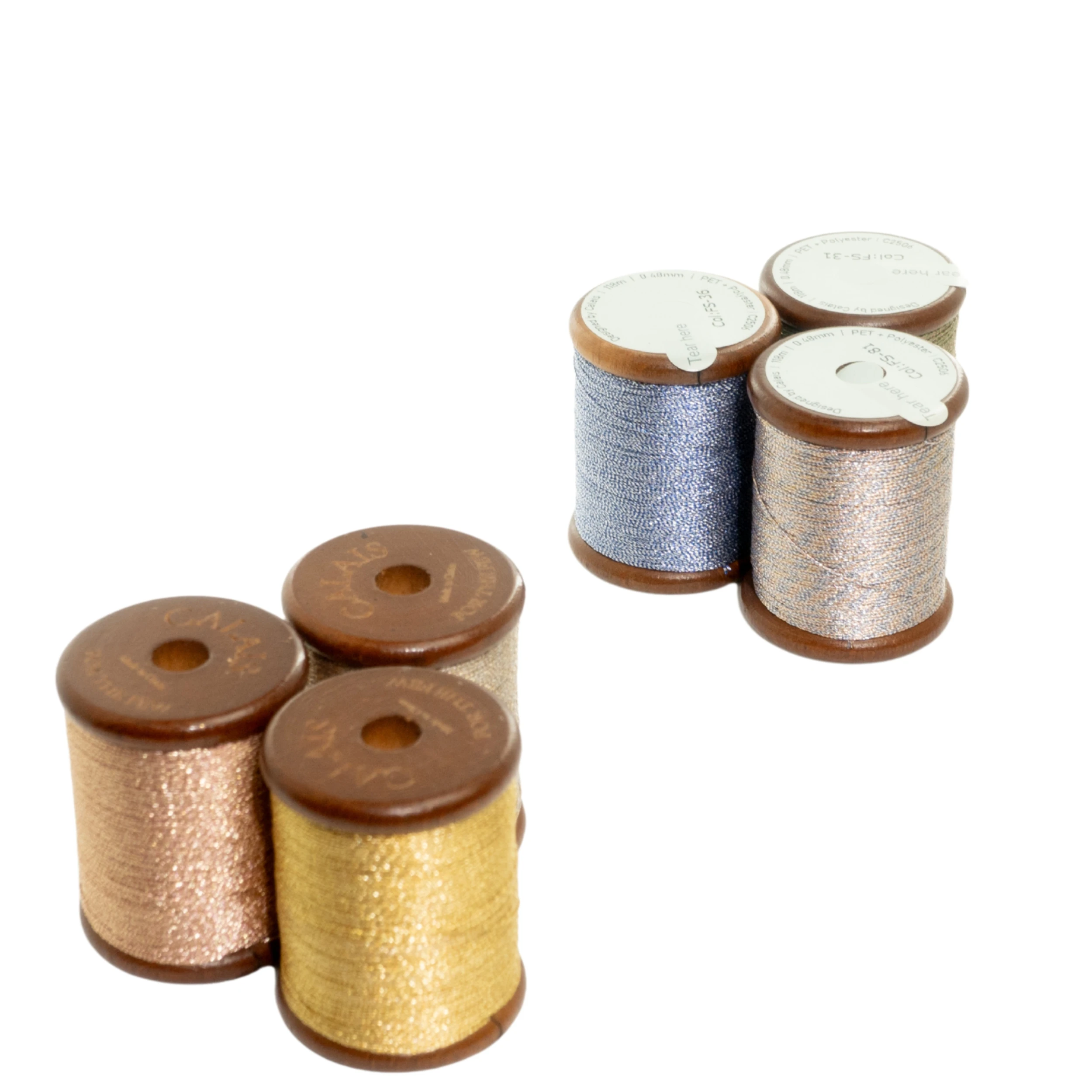 Calais FS 4-Ply Tatting الدانتيل الموضوع بكرة ل الكروشيه التطريز DIY بها بنفسك صنع المجوهرات الموضوع المعدني لأقراط سوار