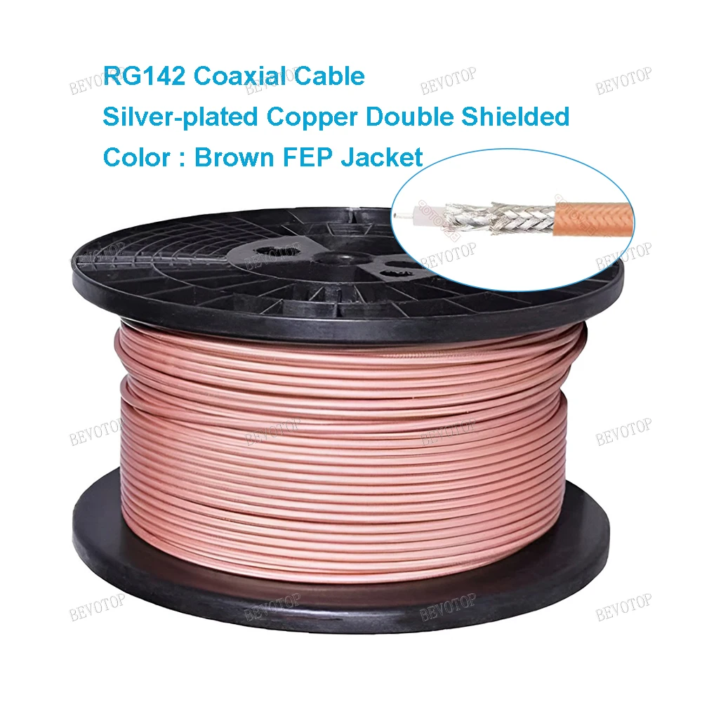 RG142 RG-142 SFF-50-3 Double Shielded RF Coaxial Cable Adapter Connector Coax RG142 Cable 50 Ohm High Quality