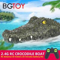BGTOY RC Boat 2.4G Remote Control Crocodile Waterproof Electric Toys Emulation Animal Models For Kids Christmas Birthday Gifts
