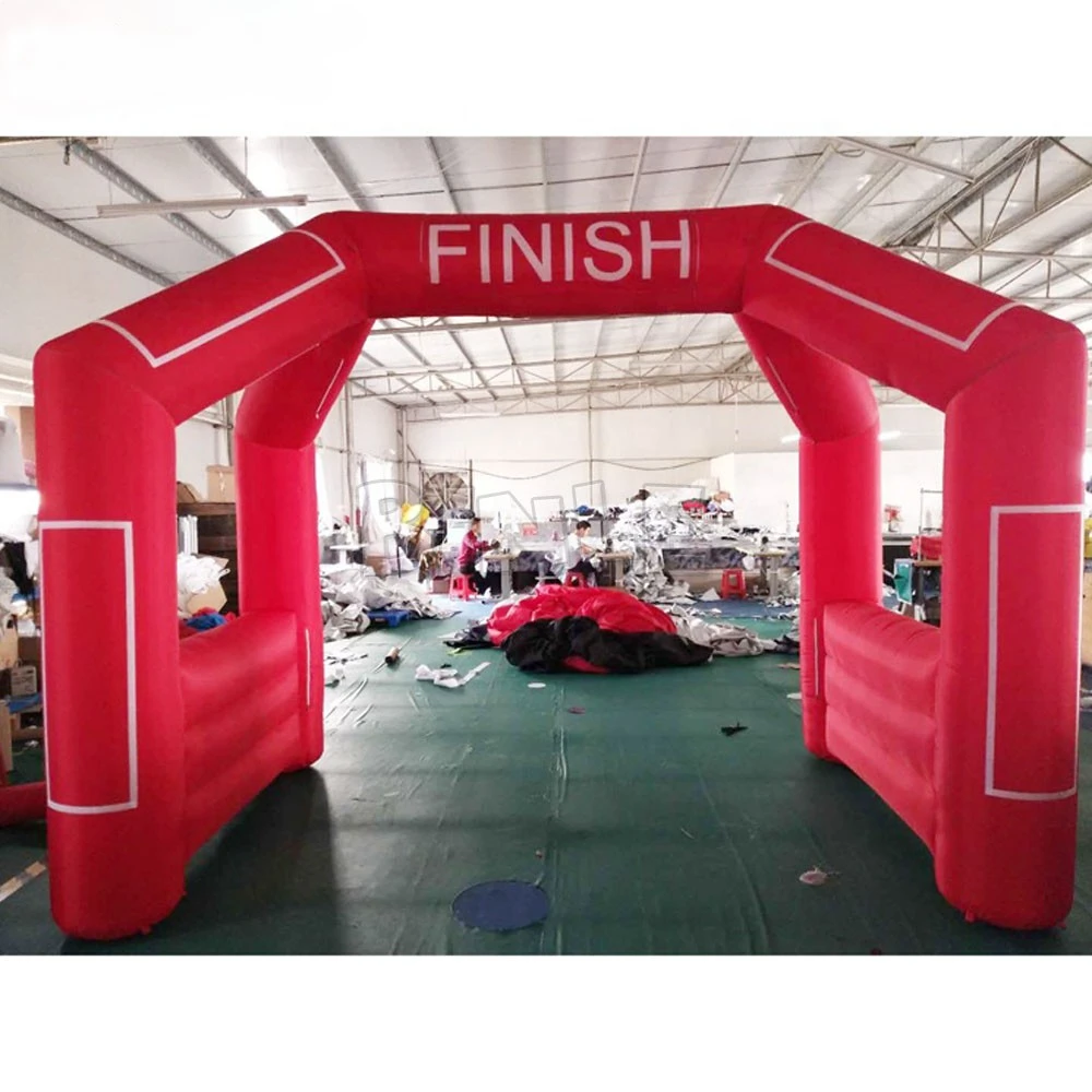 

inflatable arch Vertical tubular customized design 4legs 7.5m with event stickers