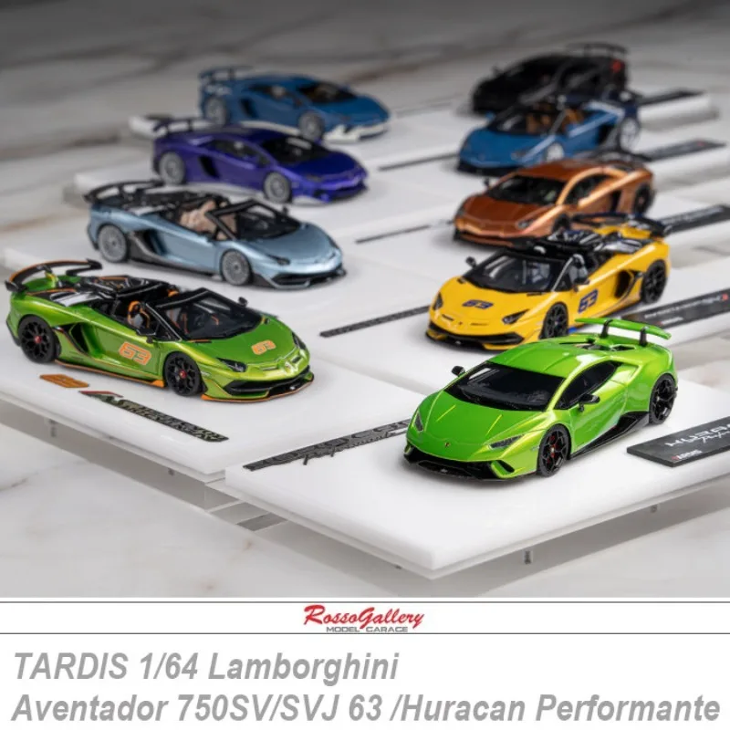 Tardis ランボルギーニ　アヴェンタドール　SVJ 63 緑　1/64 TARDIS 1/64 scale Lamborghini Aventador 750SV SVJ 63 Huracan