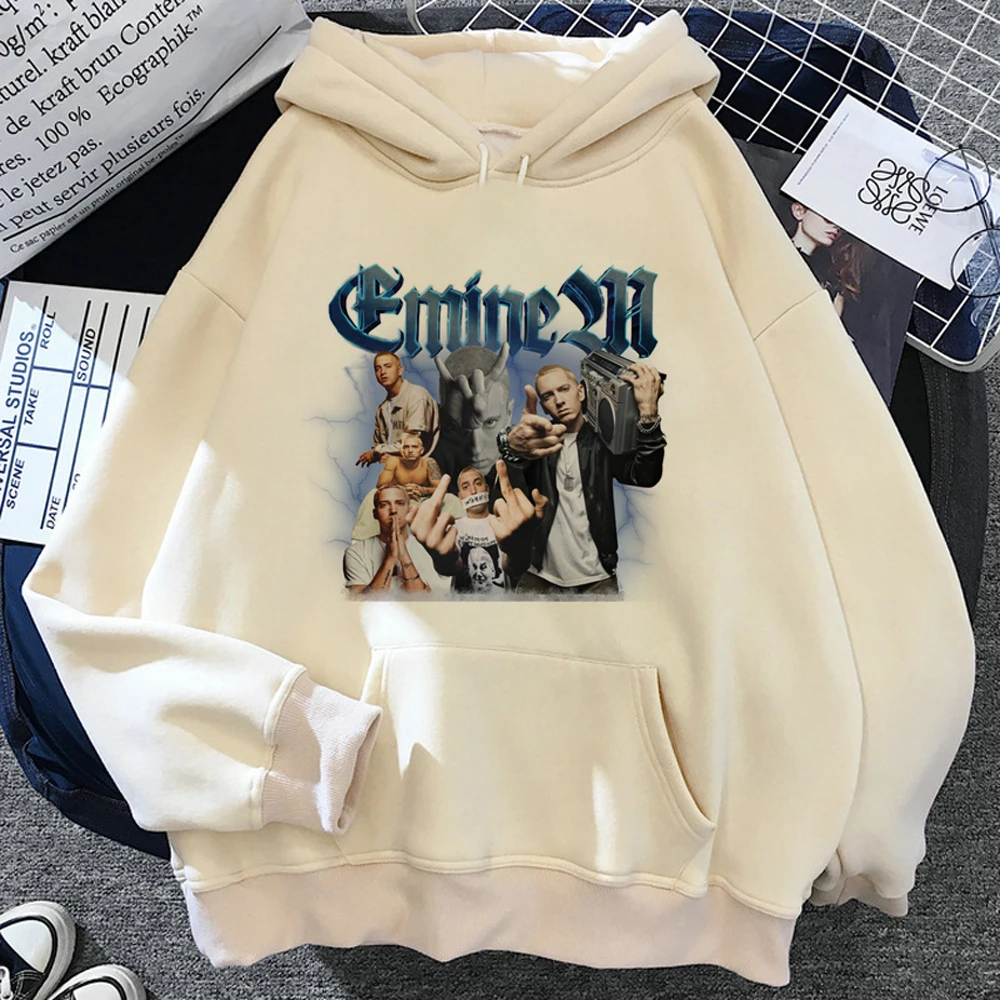 Eminem hoodies women graphic japanese sweatshirts female 90s tracksuit