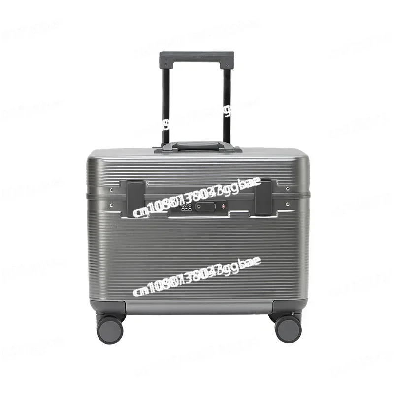 Upper Flip Small Aluminum Frame Photography Trolley Case 18 Inches Horizontal 22 Inches Suitcase Men and Women 23 Inches