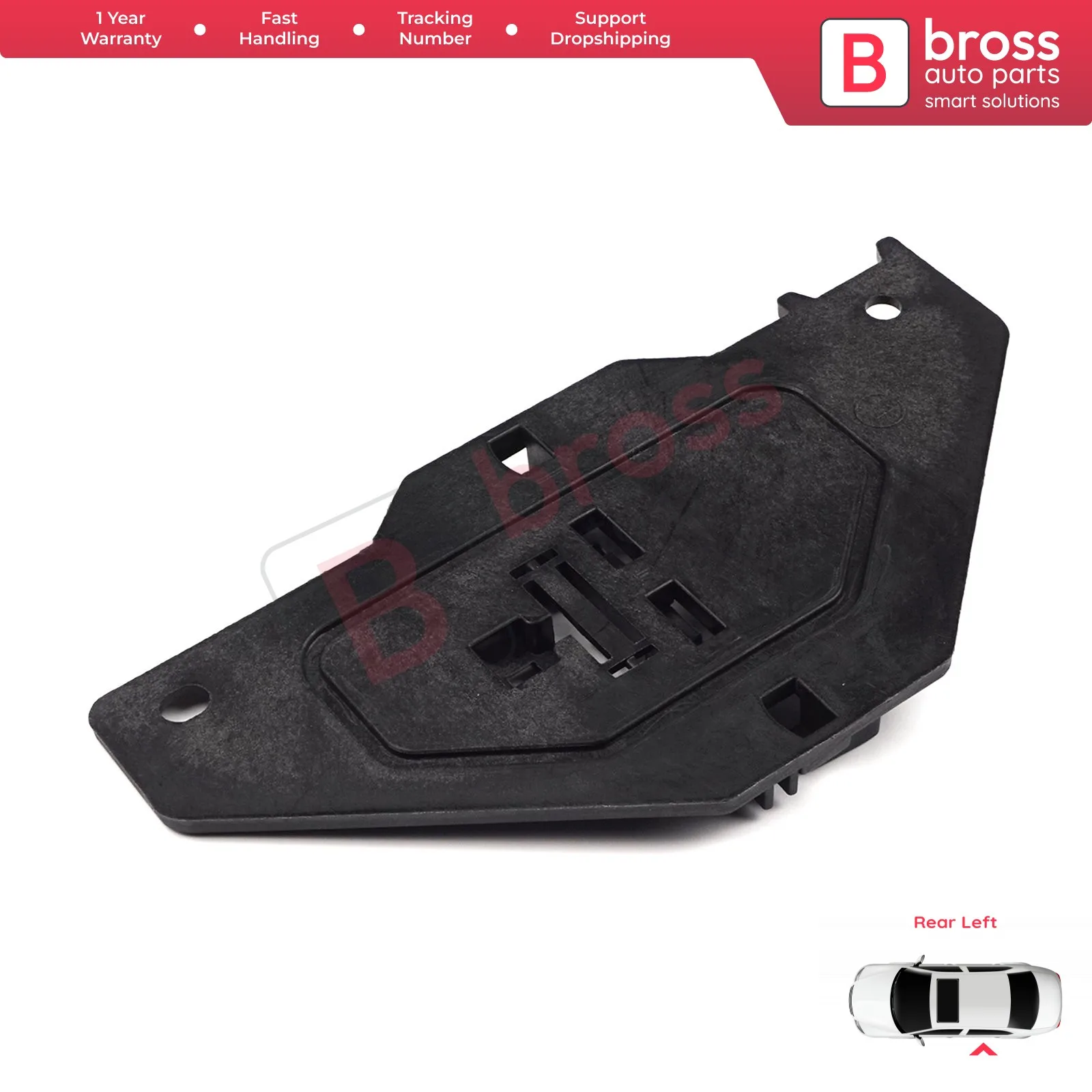 Bross-piezas de automóviles BWR5137, Clips de reparación de regulador de ventana de energía eléctrica, puerta trasera izquierda, Citroen C5 2008-On para envío desde Turquía