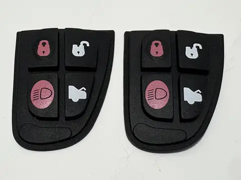 Funda de goma con 4 botones para mando a distancia, accesorios de coche, piezas de coche, superventas, Para JAGUAR X, tipo S, XJ, XKR, XF, XK