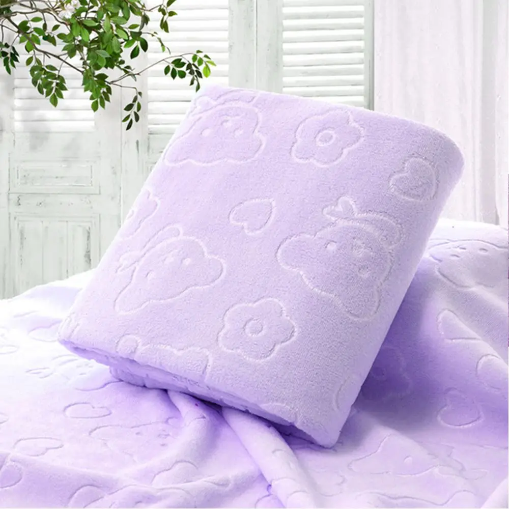 Soft Dry Body Bath Towels Bear Shape Antibacterial Shower Cloth 30*70CM Microfiber Soft Absorbent Towel Household Supplies