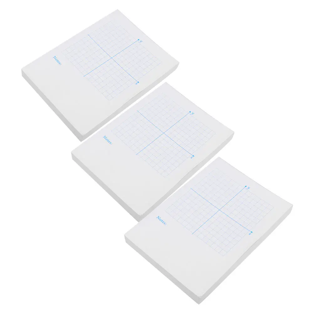 Picture 5: 3Pcs Xy Graph Notebook for Math Practice Coordinate System Learning Spatial Thinking Engineering Science Graphing