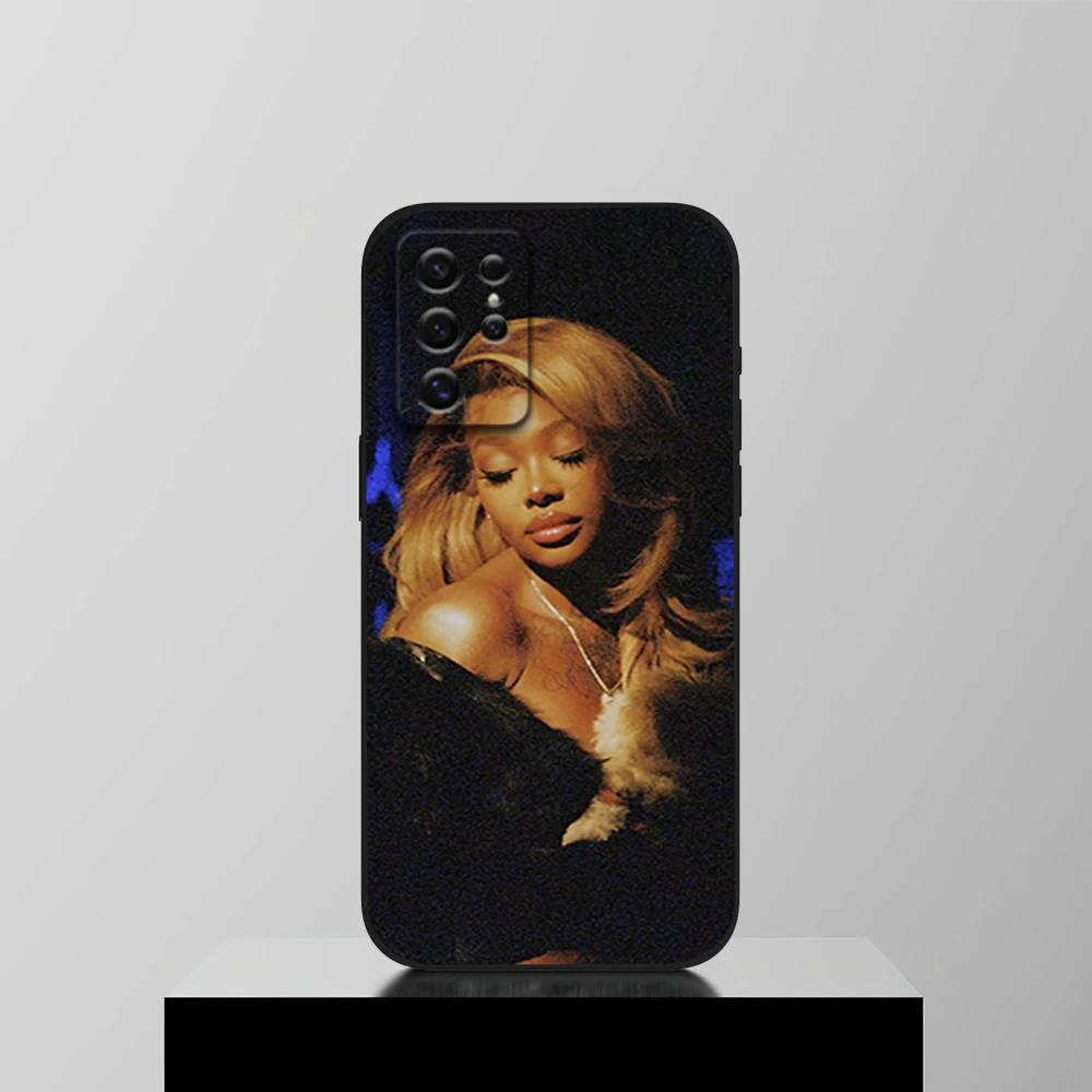 Rapper S-Summer Walker Heart Of A Woman Phone Case For Samsung S22 S23 A73 A72 A71 A54 A53 E ULTRA Black Soft Shell