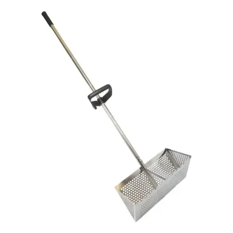 Seafood Rake Sea Tools Sand Sieve Steel Easy Grip with Handle Wide Basket Sand Sifter Seafood Digging Rake Beach Rake Sand Sieve