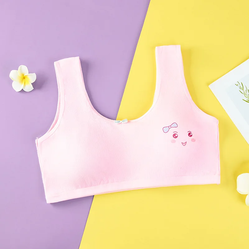 Girls Bra Teenagers Cotton Carton Printed Underwear Tops Crop For Teens Clothes 14 Year Old Girl Children\'s Underwear
