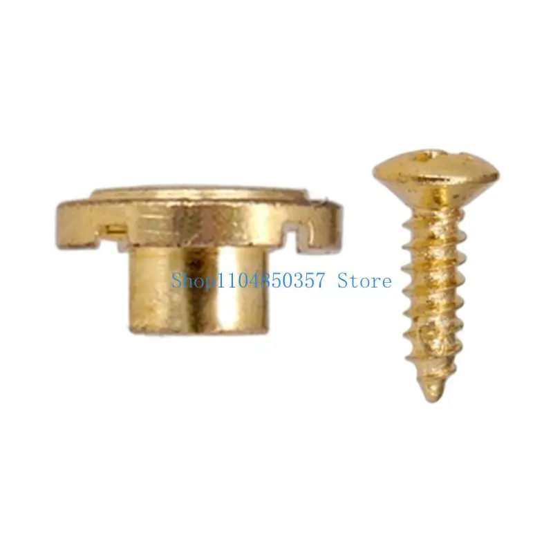 2pcs Round Slotted String Retainer Vintage Style String Trees Strings Retainer With Screw Electric Guitar Accessories