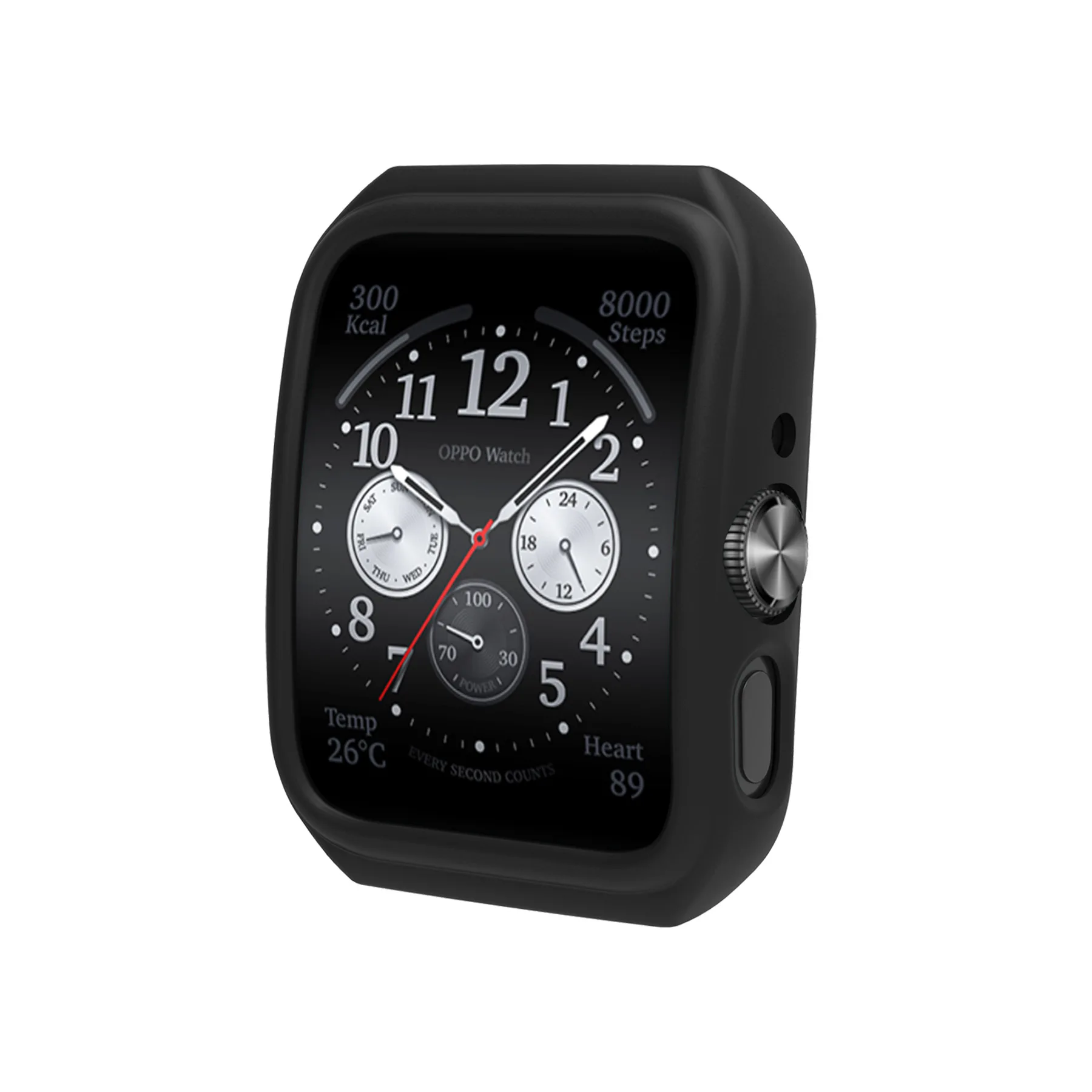 Custodia protettiva in silicone per Oppo Watch3/4 Pro Custodia in silicone mezza confezione in TPU color caramello