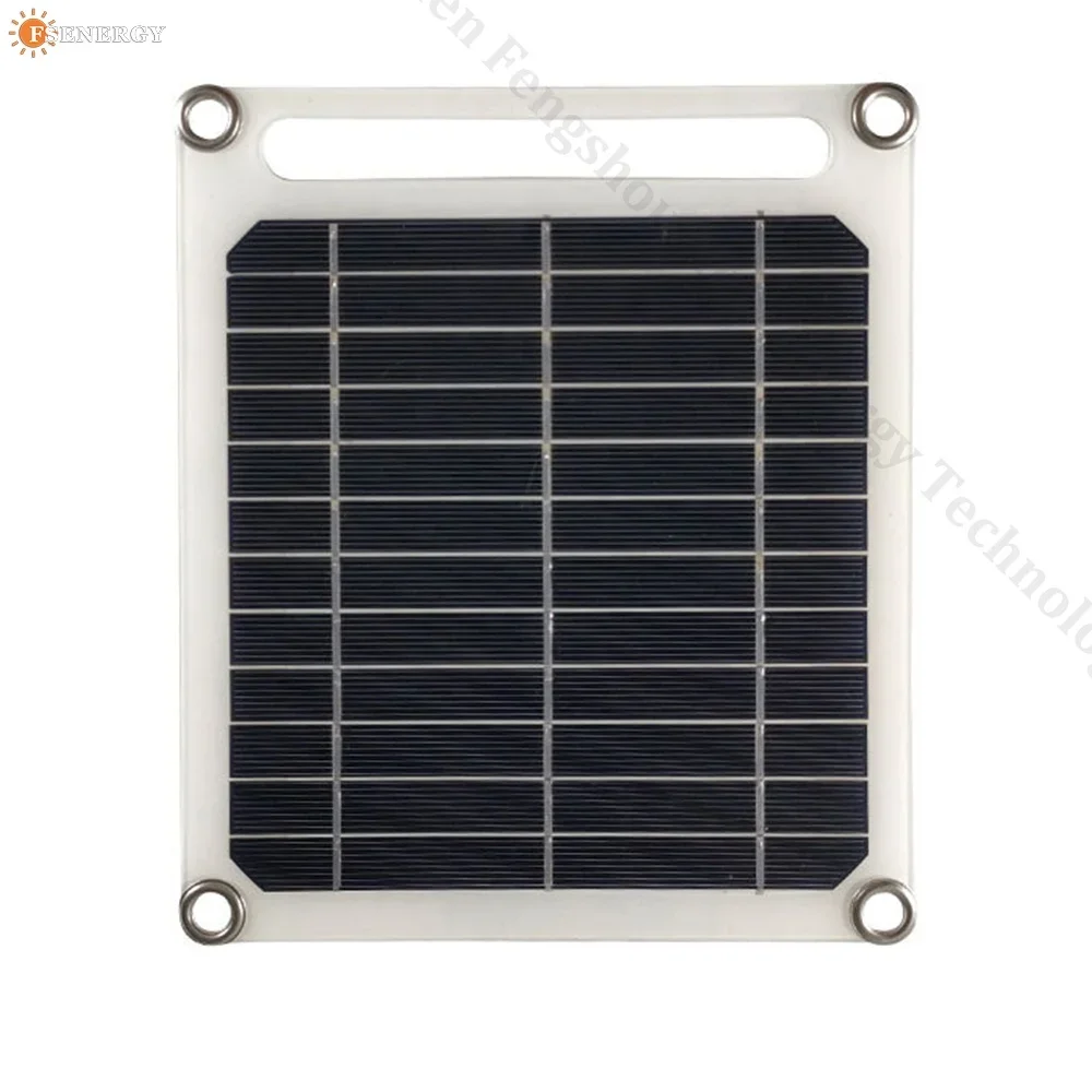 Portable USB Rechargeable Solar Fan Solar Panel Powered with Monocrystalline Panel Charging Fans