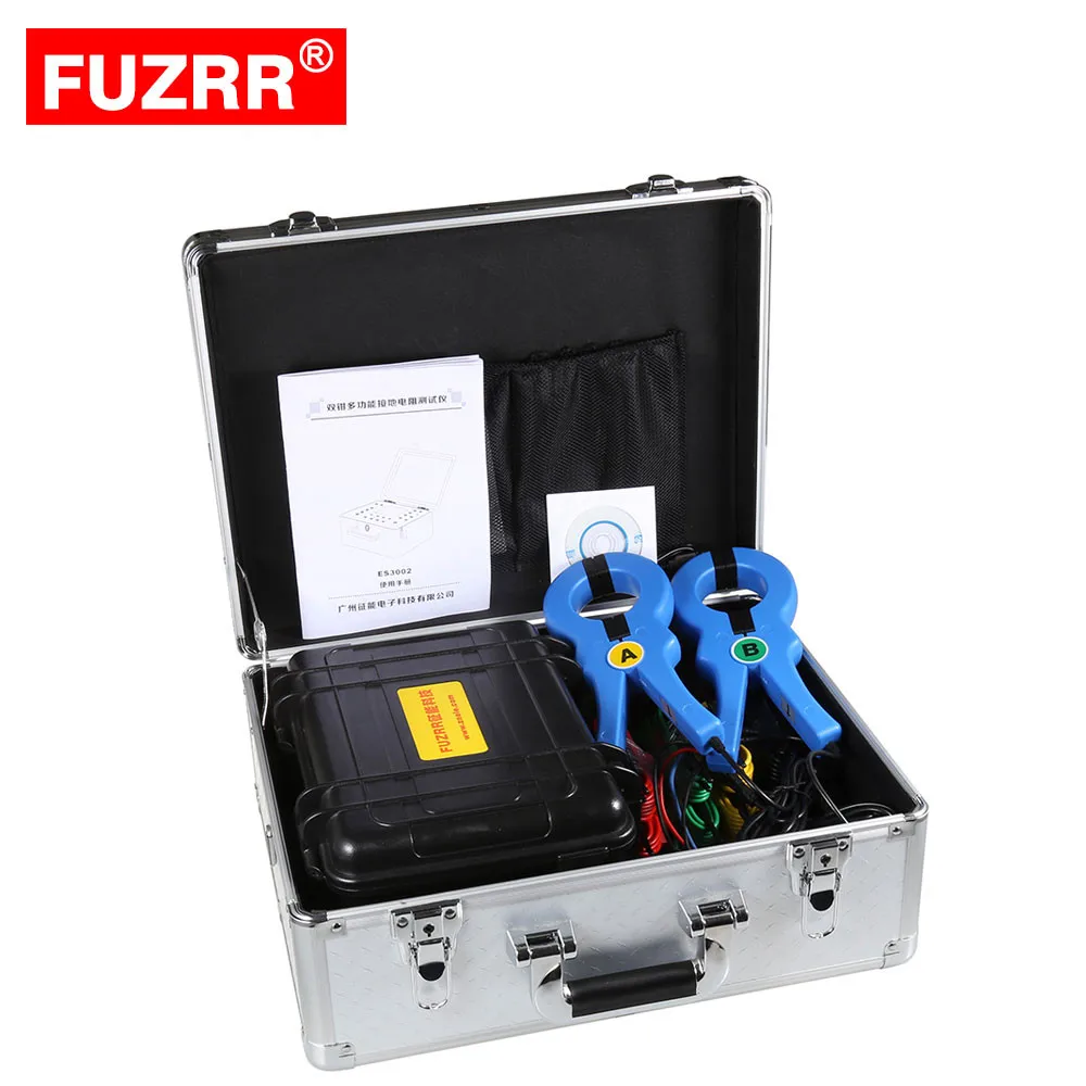 

2025 Dual-clamp Grounding Multifunctional Resistance Tester Double Clamp Ground Soil Resistivity Resistance test Instruments