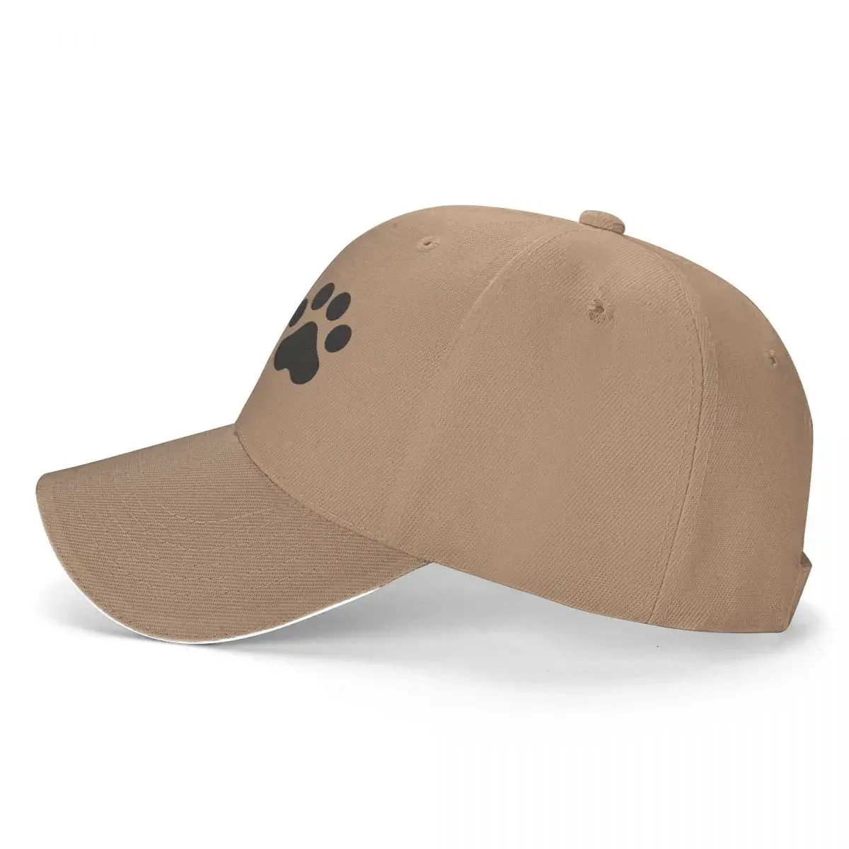 Black Paw Prints Baseball Cap Dog Collar Vintage Trucker Hat  Couple Women Outdoor Sports High Quality Custom Logo Baseball Caps image 3