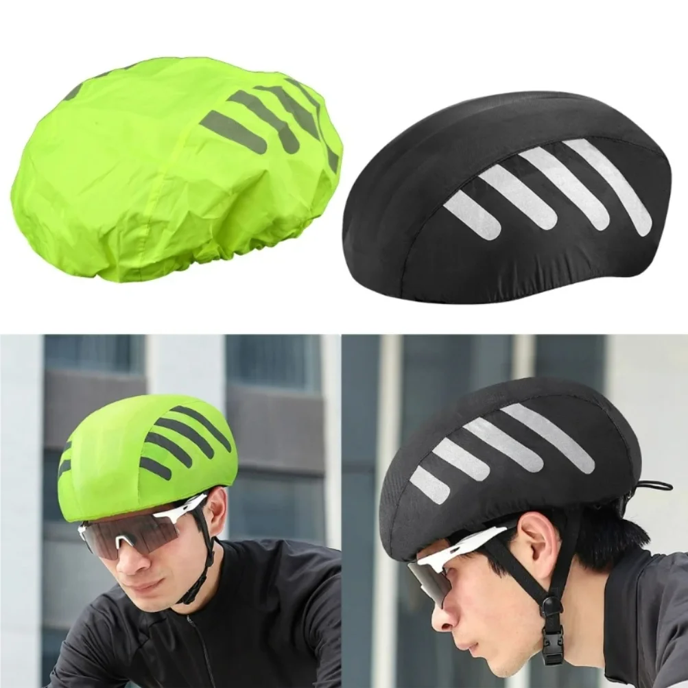

Bicycles Helmets Rain Cover with Reflectives Strips Waterproofs Windproofs Bike Helmet Protective Cover