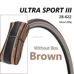 Ultra Sport III 700x28 Black Brown Folding PureGrip 3 Road Bike Tire Folding Tyre FOLDABLE KEVLAR  ROAD BICYCLE TIRE 28-622