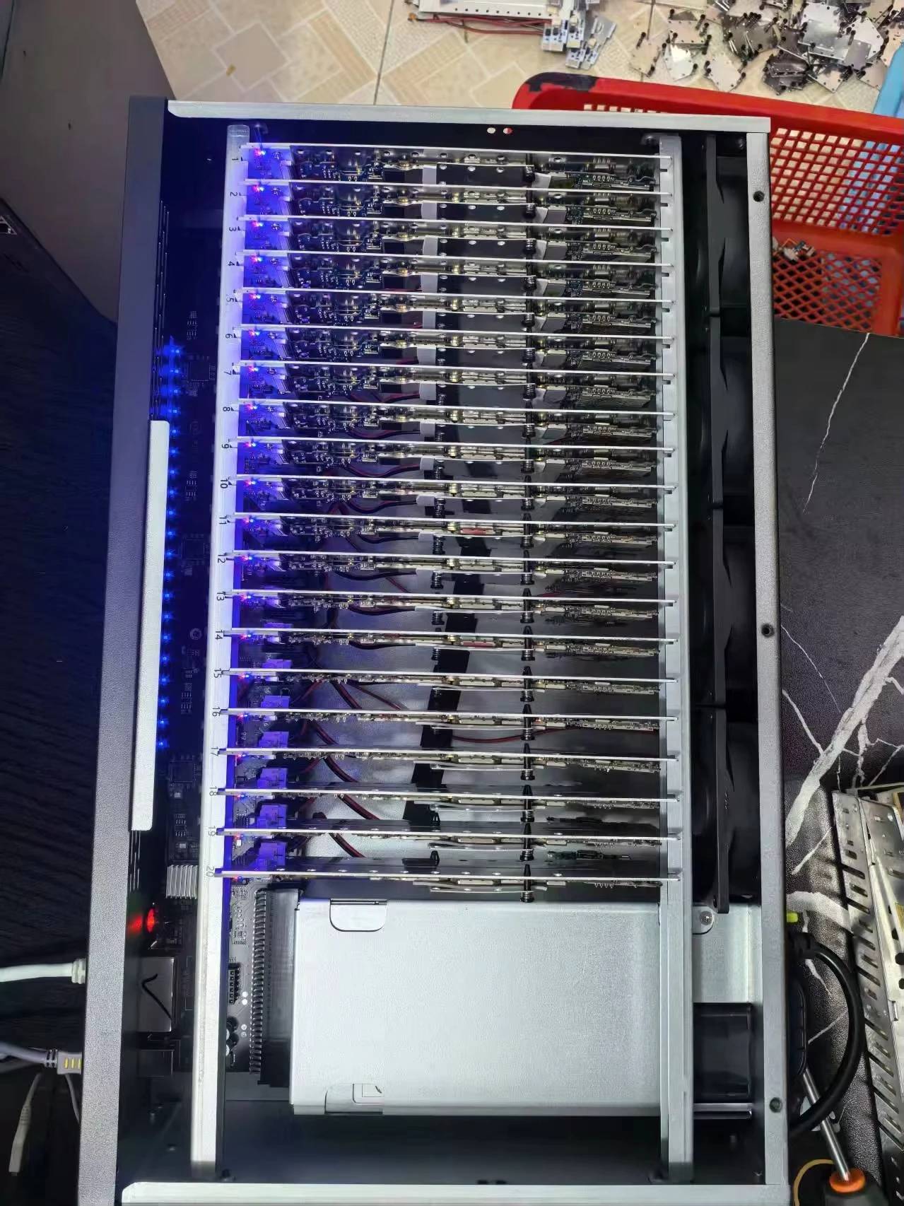 Phone Farm 20 android phone motherboard box phone farming device box phone cluster server Youtube Facebook Tiktok Automation
