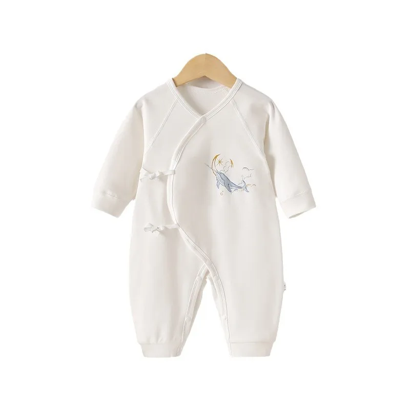 Autumn Rompers Cute Animal Imprinted Design Neonatal Baby Boys Girls Romper 100 Cotton Reborn Baby Clothes Loungewear Outfit