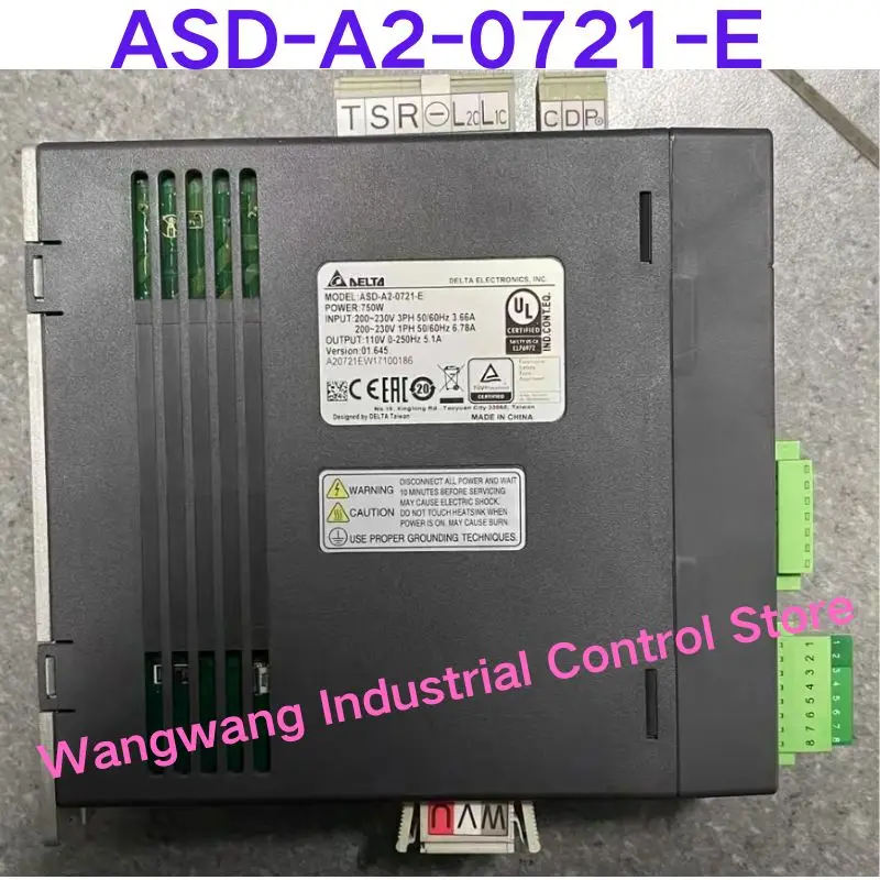 Second-hand test OK , A2 servo  drive, model ASD-A2-0721-E, 750W, 220V