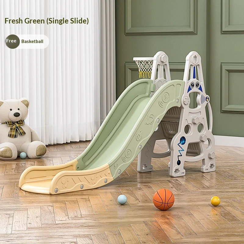 

Pool Slide Astronaut Themed Toddler Indoor Slide Swing Playset Compact Home Playroom Multifunctional Climber Baby Kids Slides