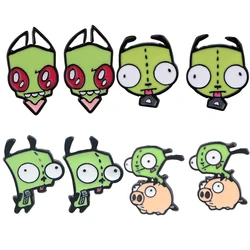 Cute Alien Earrings For Womans Cartoon Trendy Pierced Studs Earrings Party Stainless Steel Jewelry Accessories Friends Gifts