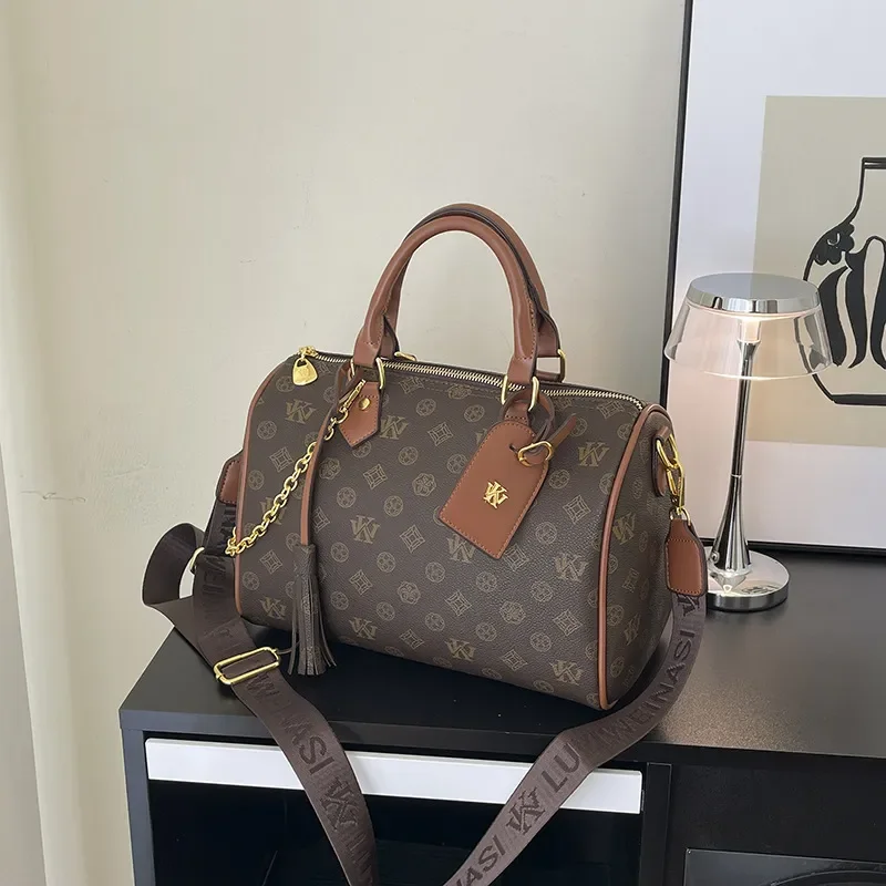 

WKwk Crossbody Bag For Women Made Of Leather Luxury Brand Handbag By Famous Designer Classic Popular Spacious