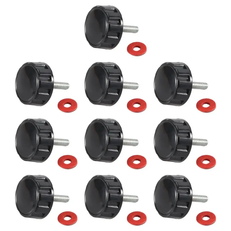 NALFI-10Pcs Screws Nuts Caps For Fishing Spinning Reels Knob Power Handle Grip
