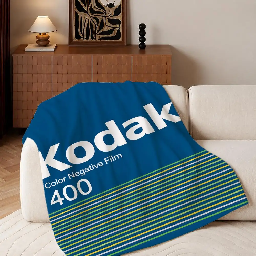 Brand Kodak Throw Plush Flannel Throw Blanket, Sofa Bed Travel Picnic Home Textile Decor