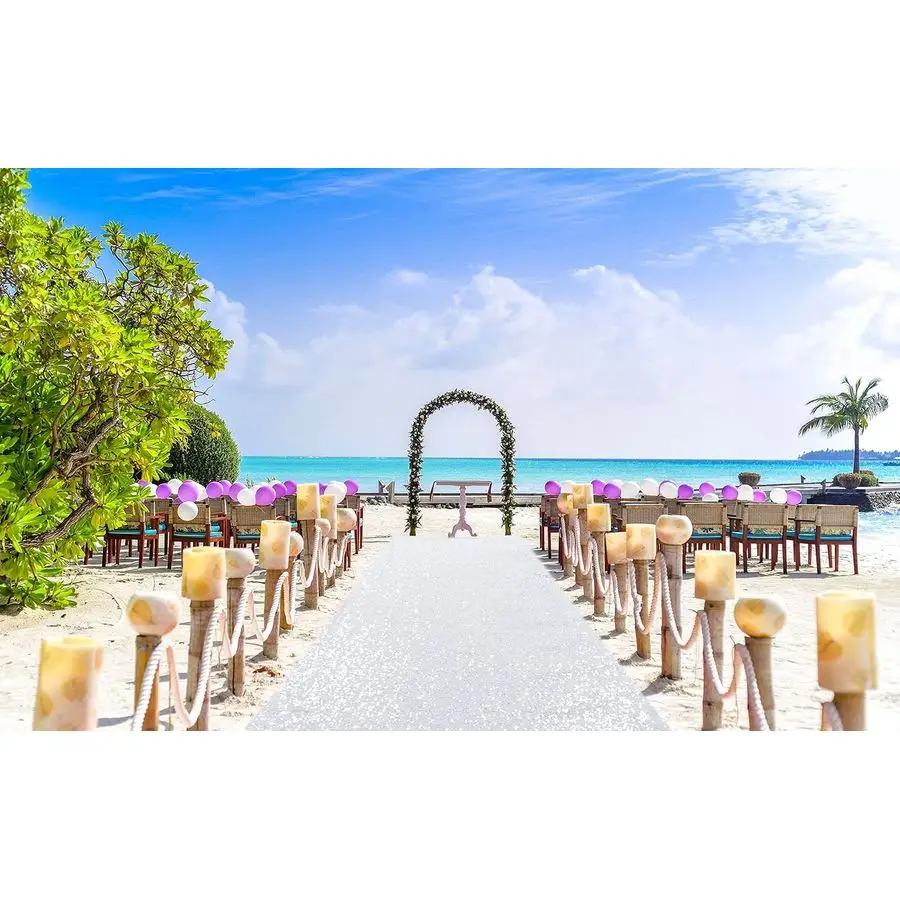 

Ковер для свадебной церемонии 4x20 футов, белый, водонепроницаемый, нескользящий, для улицы, пляжа, вечеринок и мероприятий