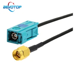 1PCS Fakra Z Female Jack to SMA Male Plug RG174 Cable GPS Antenna Extension Adapter RF Coaxial Pigtail for Auto Car Vehicle