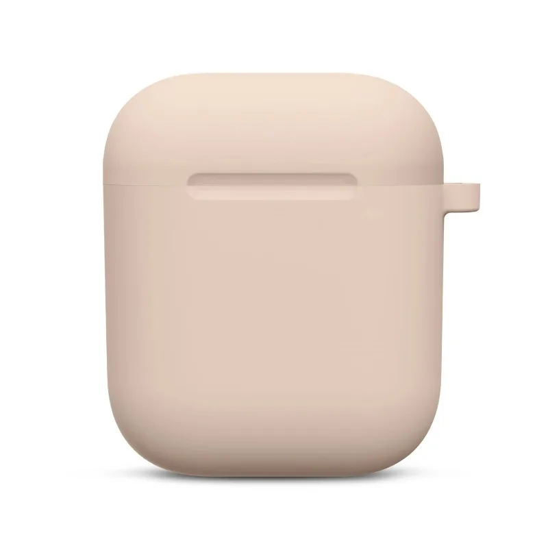เคสซิลิโคนสําหรับ Airpods 1 2 หูฟังไร้สายหรูหราฝาครอบป้องกันที่อยู่อาศัยป้องกันการหล่นพร้อมตะขออุปกรณ์เสริมหูฟัง