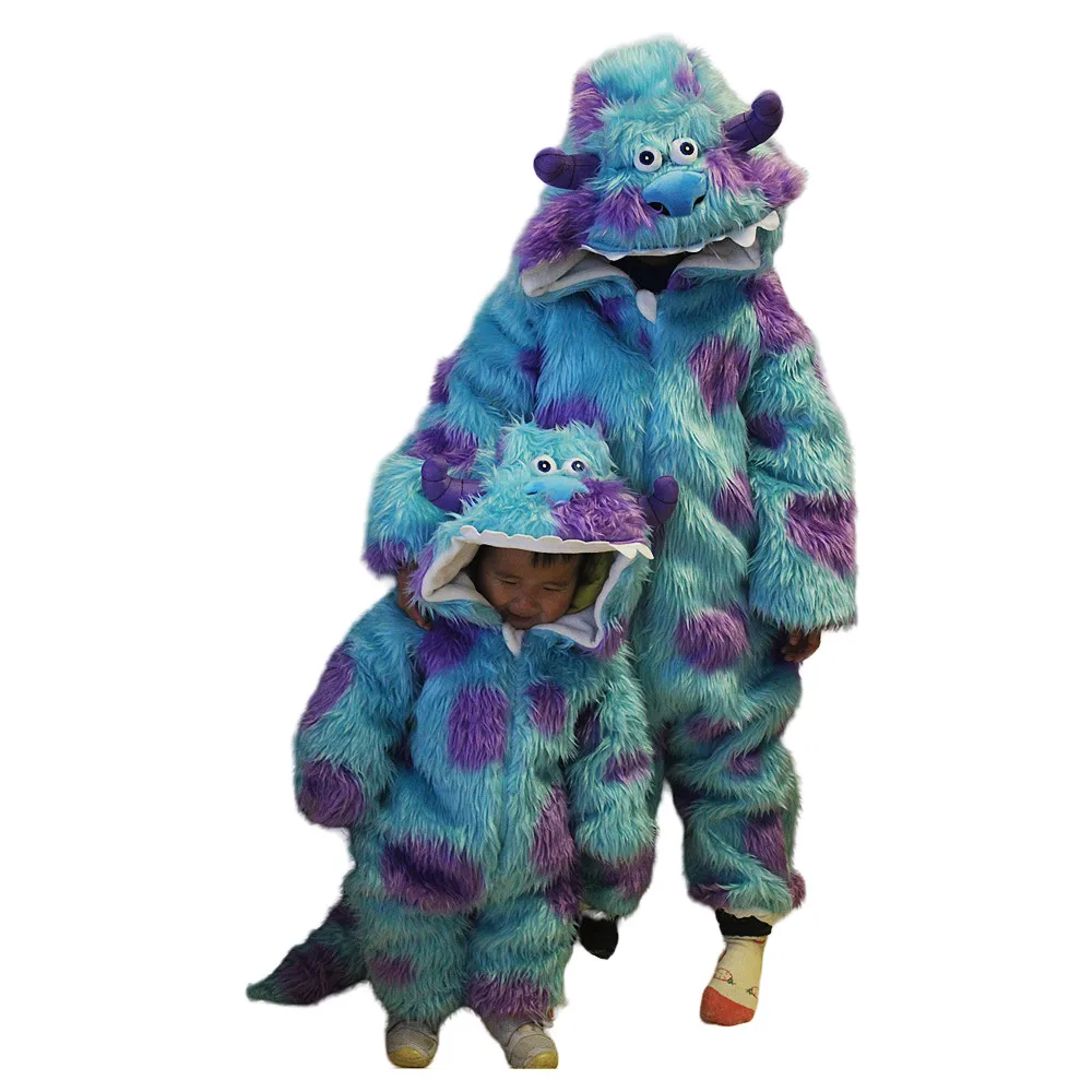 Top Quality Children Onesie Sullivan Monster Baby Kigurumi Toddler Funny Cartoon Romper Size 80 90 100 110 120 130