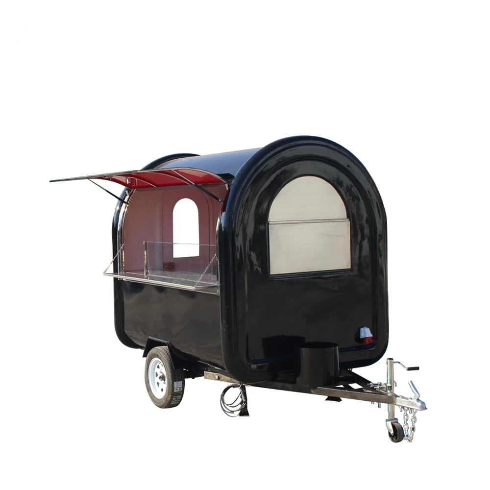 2.2 meter small mobile food truck for slush hot dog coffee ice cream fast food truck bicycle