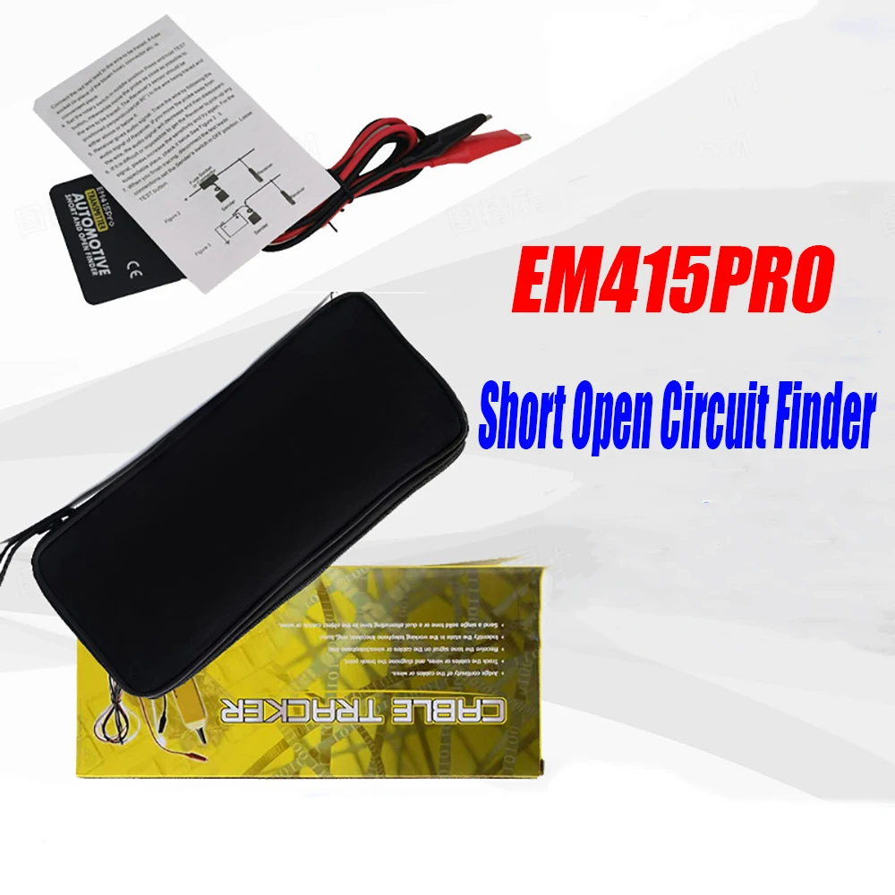 

EM415PRO Поиск коротких и открытых цепей 6-42 В Автомобильный детектор коротких и открытых цепей Инструмент для отслеживания проводов и кабелей OBD диагностические инструменты