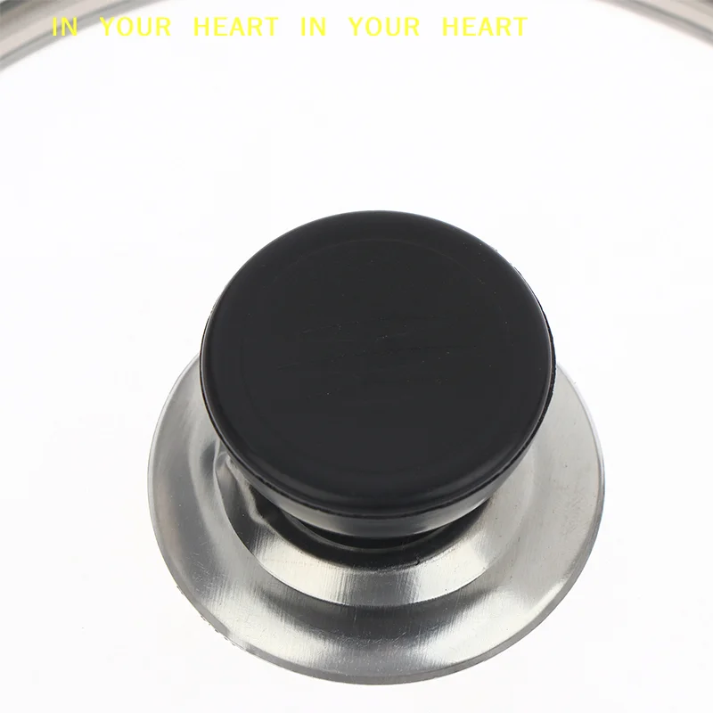 

【X】Shatter-Proof Round Chef Glass Cover Visible Pot Cover Tempered Glass Pot Lid Stainless Steel Rimmed Pan Lid Spill
