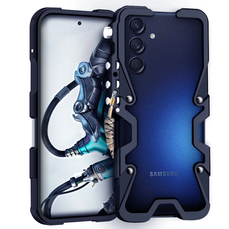 Armor Screw Metal Frame Aluminium Bumper Shockproof Cover For Samsung Galaxy A54 A53 A52 A25 A15 5G C55 A35 A55 A72 A73 M15 M55