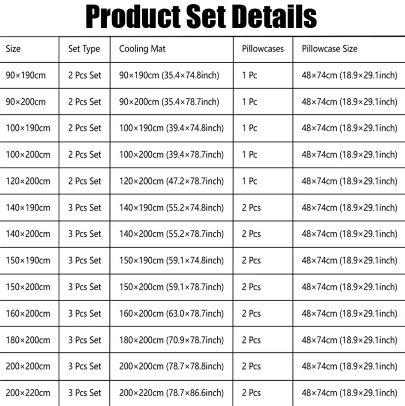 Soft Ice Silk Bed Mat Natural Latex Summer Pad for Bed Cooling Breathable Mattress Cover and Pillowcase Anti-Slip Bedsheet Set