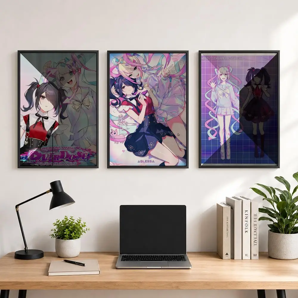 Game N-Needy S-Streamer O-Overload Poster Poster Large Unframed Wall Art Modern Minimalist Decor Print for Living Room Home