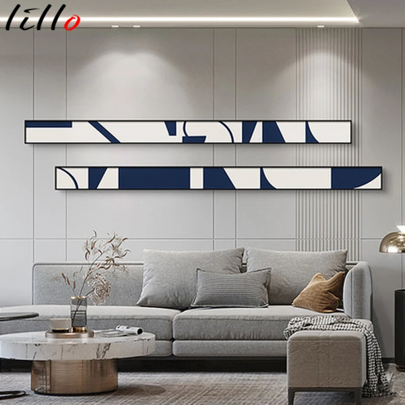 

Vertical version of abstract new living room personality creative horizontal board decorative painting thin very narrow