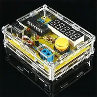 Digital Frequency Counter Module DIY Kits 1Hz-50MHz Crystal Oscillator Frequency Counter Tester with Shell Case