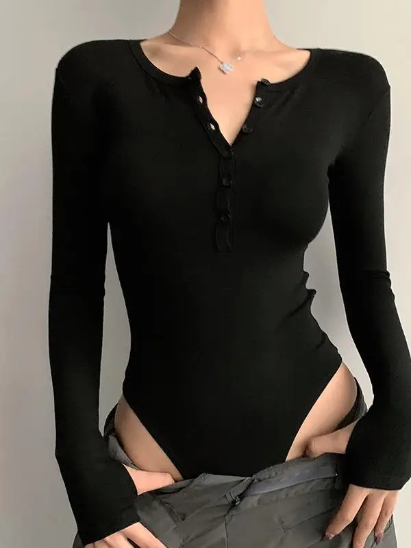 

Low round Ne-Piece Sweet And Spicy Long Sve Slimming Base irt for Women Winter Collection Chinese Faion Polyeste...