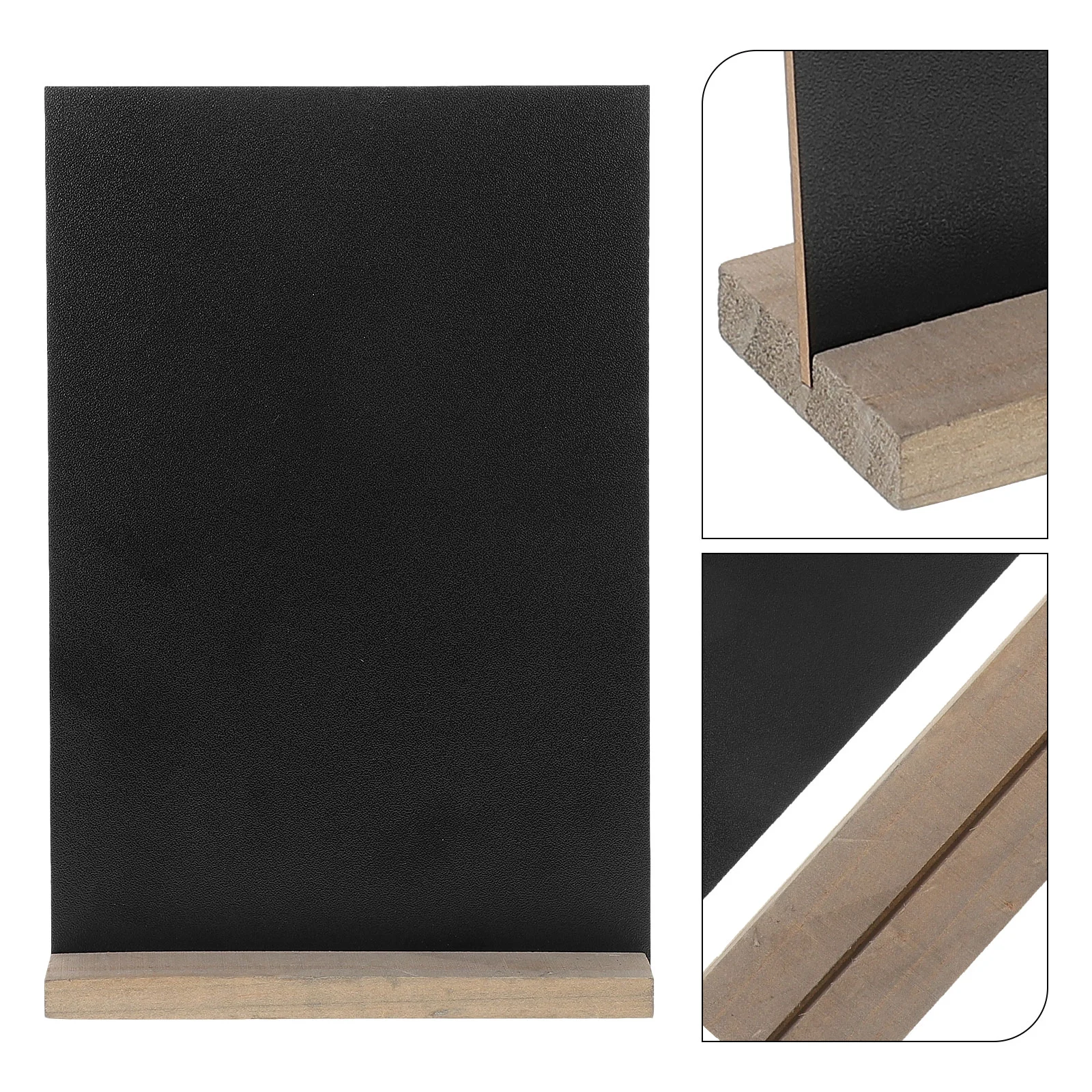 Small Wooden Blackboard Sign White Message Office Memo Chalkboard Memorandum Wedding Writing Decoration