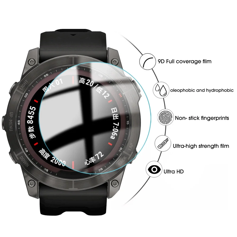 Tempered Glass Screen Protector For Garmin Fenix 7 6 x 5 3 HR S Pro Forerunner 225 245 935 255 955 Instinct 2S Enduro 2 HD Film